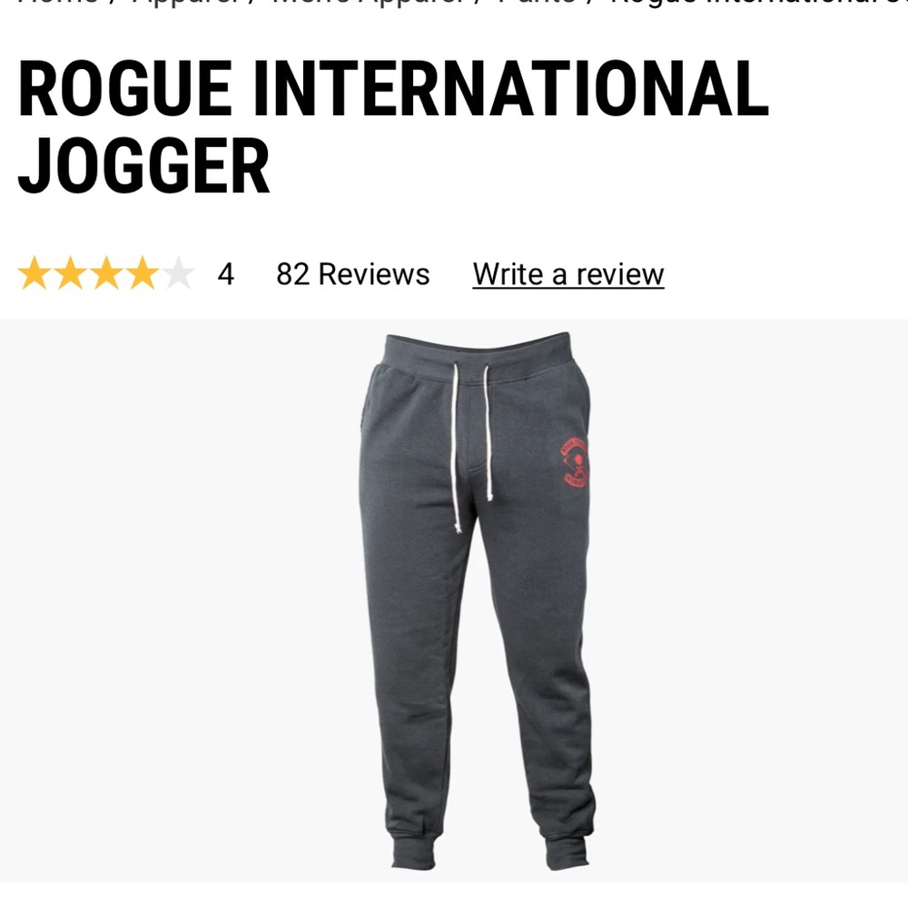 Mens Rogue international joggers